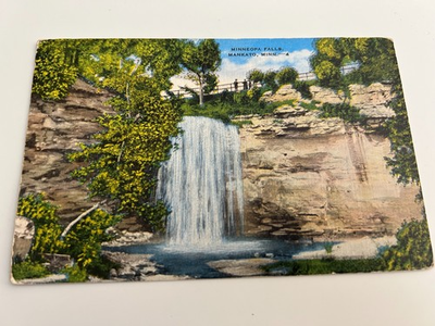 #ad #ad Minneopa Falls Mankato Minnesota MN Postcard $2.00