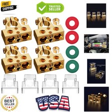 Battery Terminal Connectors, 0/2/4/6/8/10 AWG Battery Terminals, Heavy Duty C...