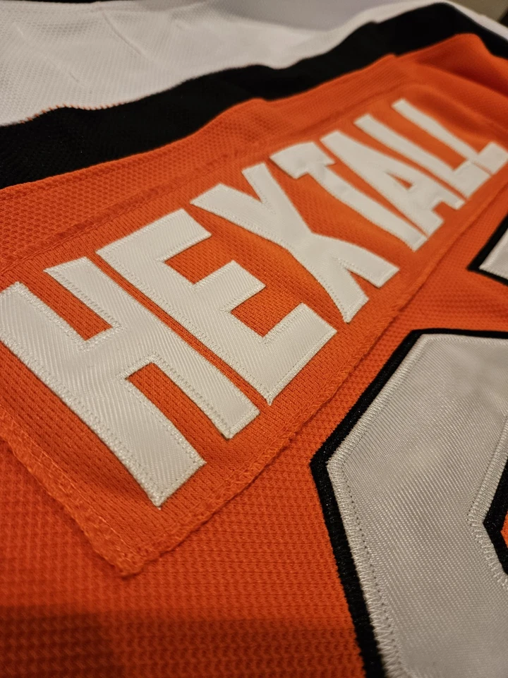 Philadelphia Flyers Ron Hextall Vintage Ccm Nhl Jersey Size 50 With Tag - Image 4 of 4