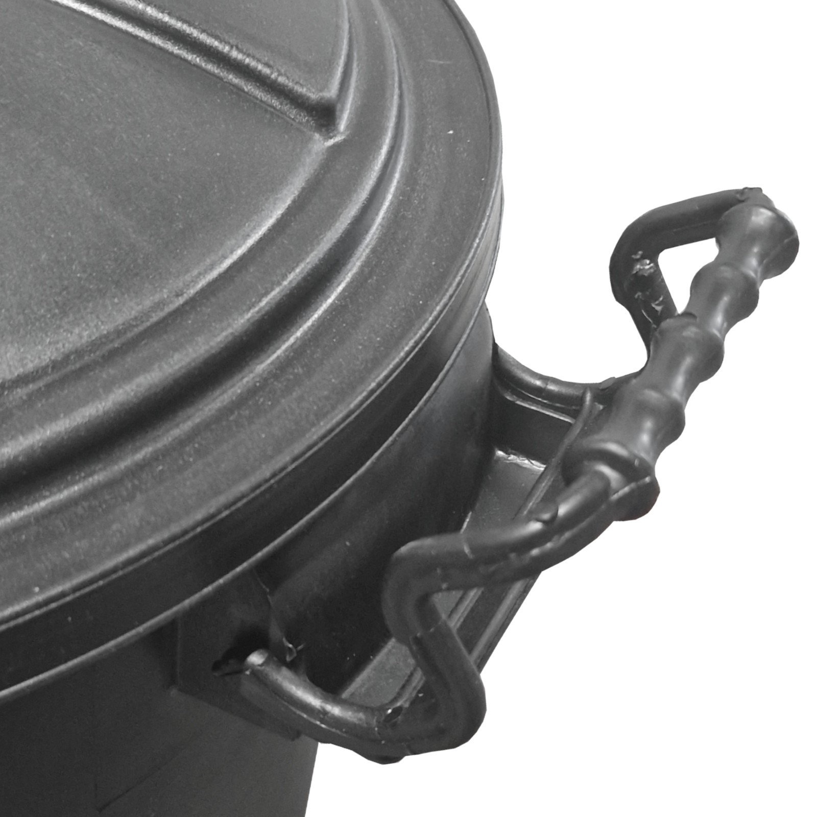 110l 85l 50l black dustbin with locking lockable handles rubbish waste ...