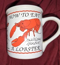 Boothbay Harbor Souvenir cup “How to Eat a Lobster”