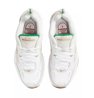 Size 9.5 - Nike Air Monarch IV White Lucky Green Gold Nike Air Monarch IV White Lucky Green Gold - 415445-103 | eBay main image 3