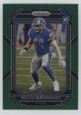 2022 Panini Prizm Rookies Green Prizm Malcolm Rodriguez #350 13wt