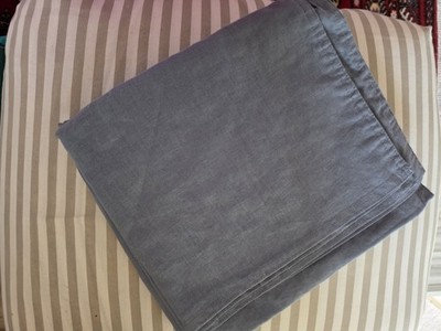 H&M HOME 2 X Kopfkissenbezug 50x90 cm LEINEN Viskose Dunkelgrau