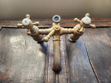 Vintage Victorian style brass mixer bath tap