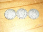 Barber Half Dollar Lot silver coins United States 1907/ 1909/ 1915 THREE vintage