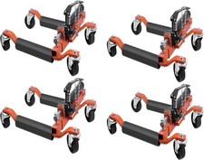 6000lb Hydraulic Wheel Dolly 4 Pack Vehicle Tire Skates For Garage Workshop