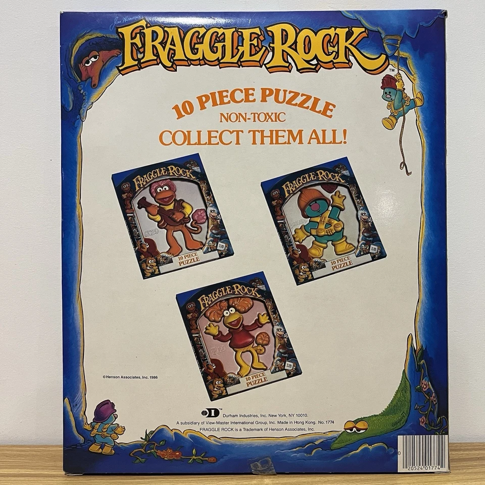 Fraggle Rock Vintage 1986 10 Piece Puzzle In original Box VGC - image 3 of 4