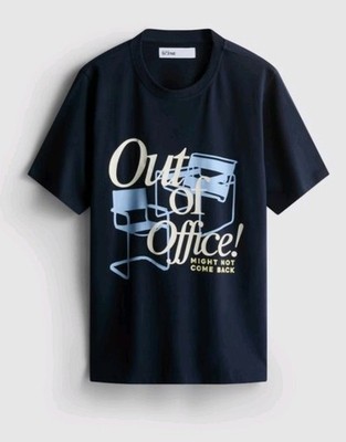 Primark Out of Office Oversized Graphic Tee T-Shirt Top Size Medium