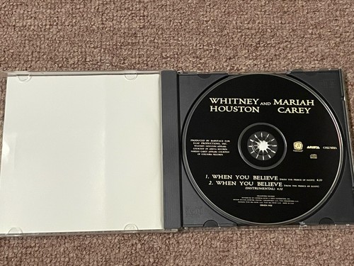 Whitney Houston/Mariah Carey - When You Believe The Prince of Egypt) (CD) Tested - Picture 2 of 3