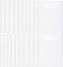 CYFUN DESIGN 20 Pieces Clear Stamp and Die Storage Bag, 20PCS 2 Size 