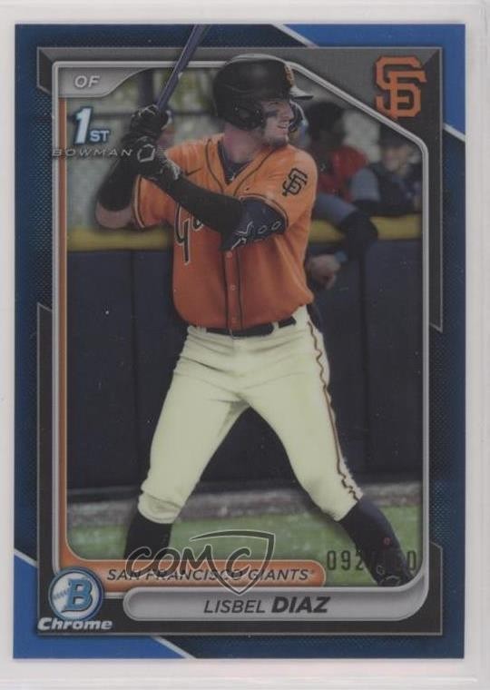 2024 Bowman Chrome Prospects Blue Refractor /150 Lisbel Diaz #BCP-194