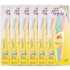 Tinkle Dermaplaning Tool 18ct, Dermaplane Razor for Women, Safe and Easy Peach