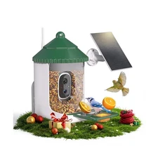 Bird Feeder with Camera AI Identify 2K Live Video Smart Bird Feeder with Came...