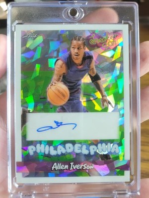 2026 Leaf Allen Iverson Sneaker Con Autograph #55/55, 1/1, Philadelphia 76ers