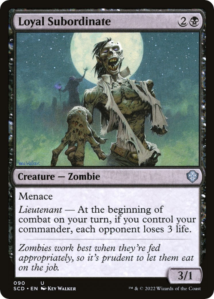 Loyal Subordinate Normal [SCD - 90] NM MagicStarter Commander Decks