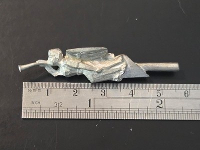 Ship Model Fittings Parts Hull Decor Angel White Metal Figurehead 72mm x 13mm