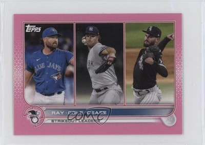 2022 Mini League Leaders Pink 12/25 Robbie Ray Gerrit Cole Dylan Cease #138 0o19