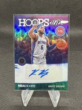 2018-19 Panini Hoops Premium Stock Bruce Brown Hoops Ink Auto #HI-BBR