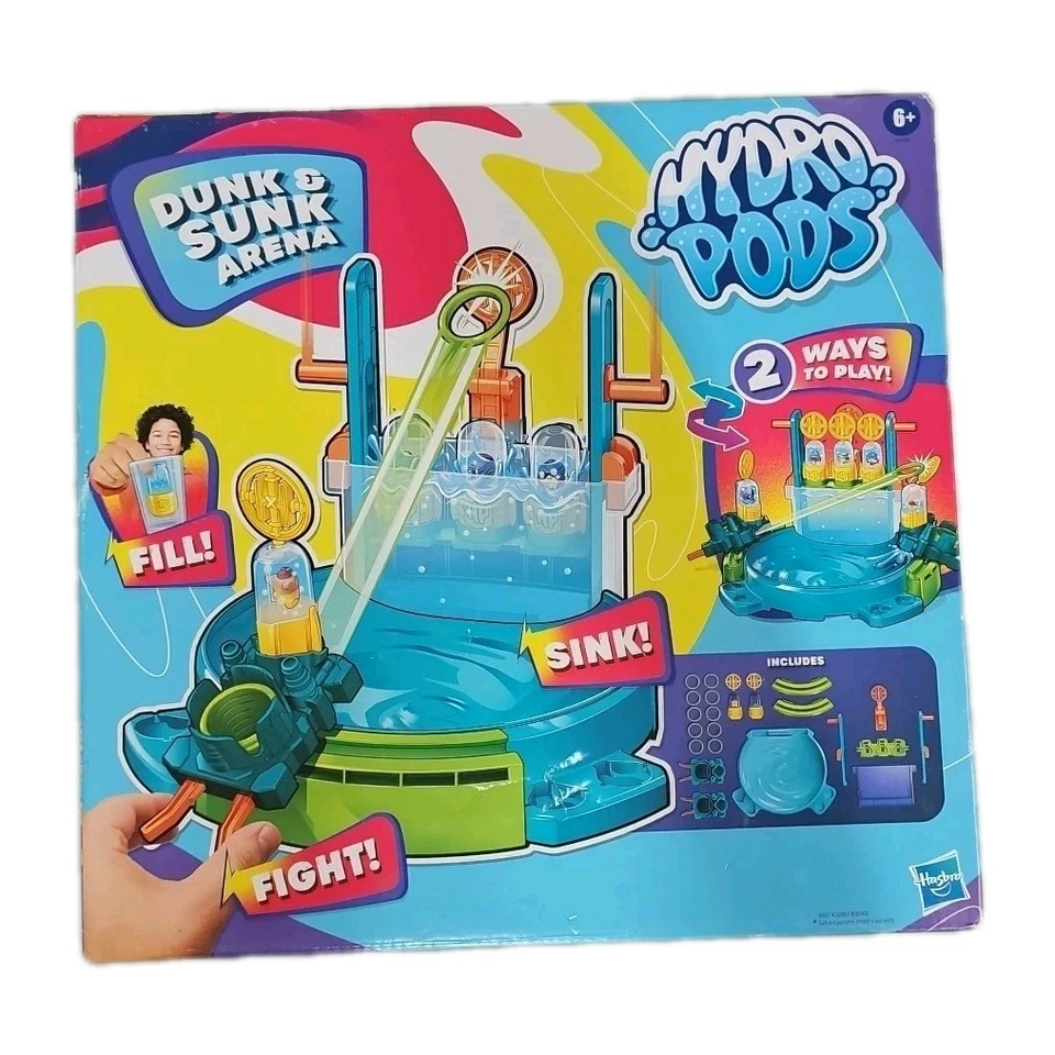 Nuevo Hasbro Hydropods Dunk and Sunk Arena Juguete Relleno Fregadero de Lucha Foto 2 de 2