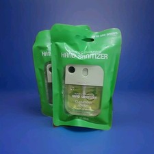 2 X Wish Liquid hand Sanitizer Spray 1.2oz with Bag, Pocket Hand Cucumber Melon