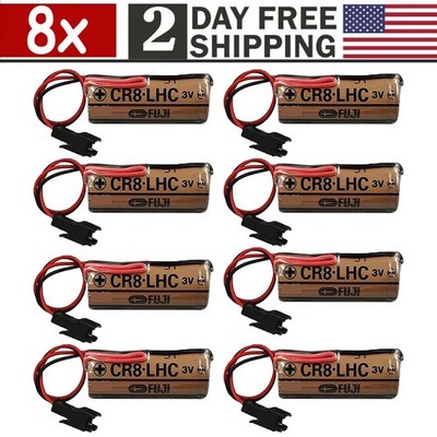 [8 Pack] New FDK FUJI CR8.LHC TOTO THP3053 Back Up Battery CR8-LHC For Eco Efvs