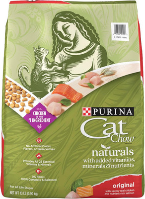 Naturals with Added Vitamins, Minerals and Nutrients Dry Cat Food, Naturals Orig