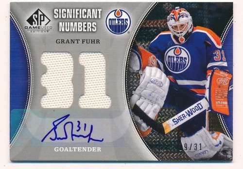 2009-10 SP GAME USED SIGNIFICANT NUMBERS GRANT FUHR #SN-GF 19/31