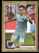 2020 Bowman MLS Griffin Yow #78 Gold #/50 NM-MT