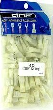 (100 PACK) 12-10 AWG NYLON QUICK DISCONNECTS FEMALE SPADE CONNECTOR YELLOW .250"
