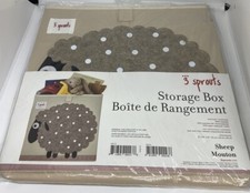 3 Sprouts Sheep Organizer Container Cube Storage Box for Kids  Toddlers Sealed
