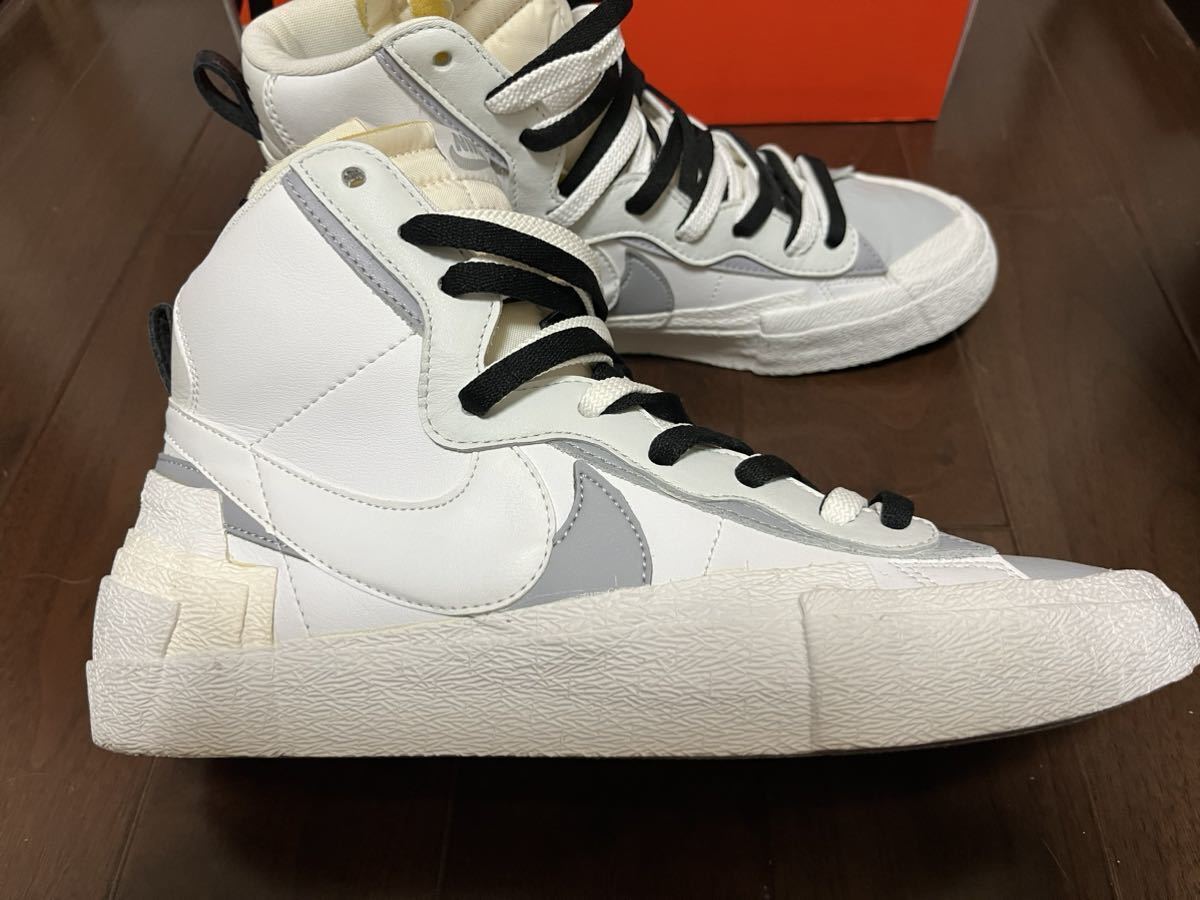 NIKE BLAZER MID SACAI WOLF GRAY WHITE Sakai White Wolf Gray NIKE BLAZER MID SACAI WOLF GRAY WHITE Sakai White Wolf Gray