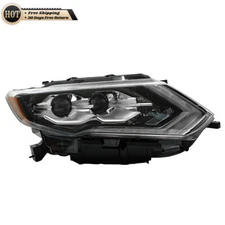 Silscvtt Right Headlight For 2017-2020 Nissan Rogue SL Hybrid Sport Full LED