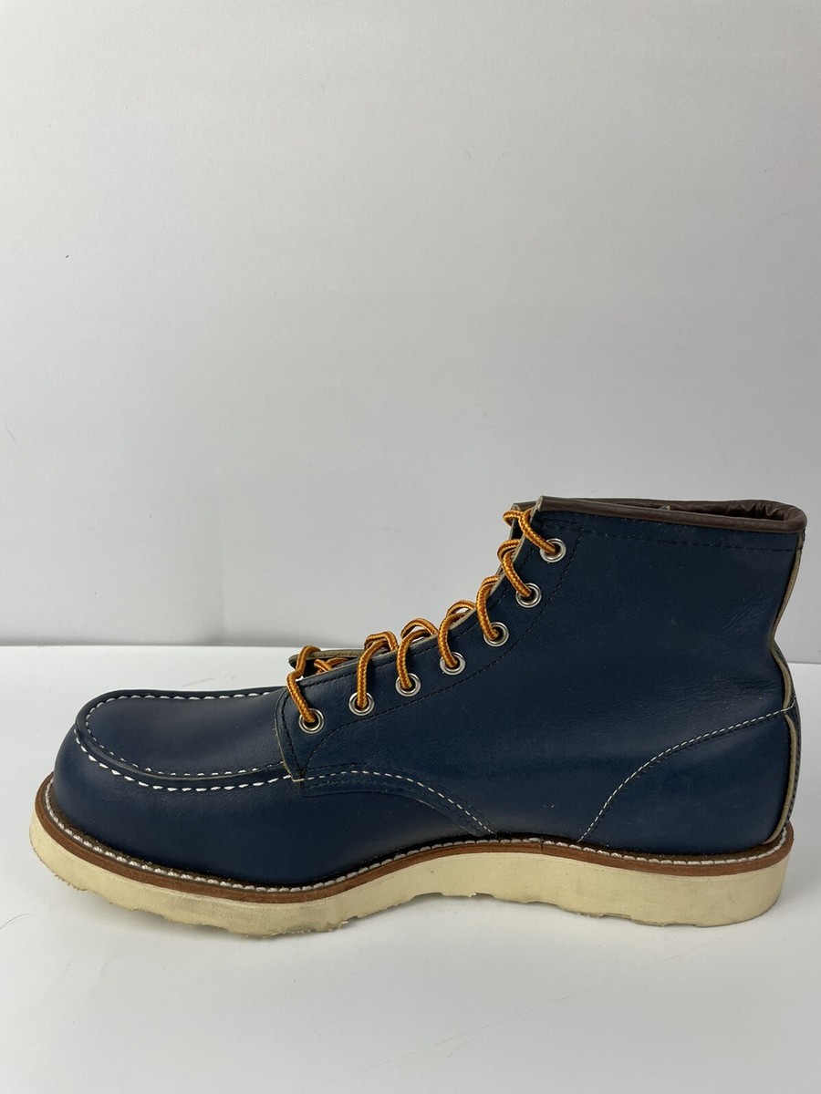 RED WING 8882 CLASSIC MOC 6-INCH BOOT IN INDIGO LEATHER MENS