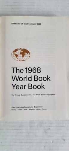 1968 The World Book Year Book Yearbook Hardcover Vintage Encyclopedia (JL) - Picture 4 of 5