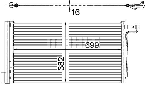 Mahle AC 29 000S Kondensator, Klimaanlage FüR Ford C-MAX II (DXA/CB7, Dxa/Ceu)-image