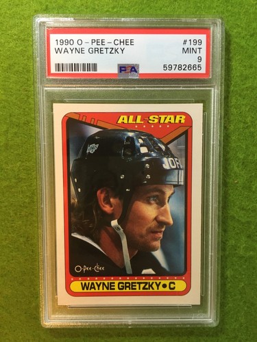 Wayne Gretzky 1990 PSA 9 CARD JERSEY #99 KINGS 1990 O-Pee-Chee WAYNE GRETZKY psa - Picture 17 of 24