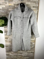 Wrap London Women’s Size 12 100% Wool Grey Lightweight Overcoat Jacket