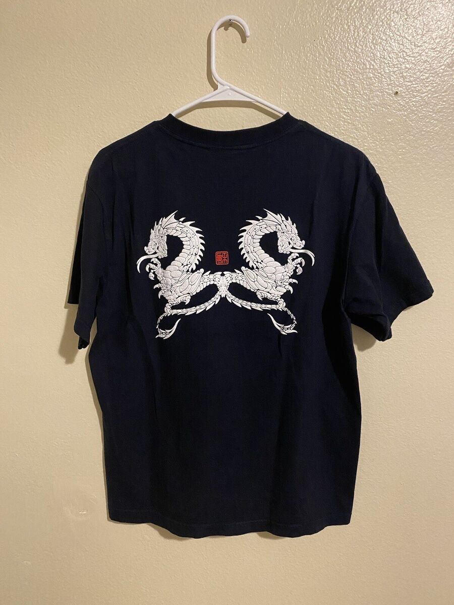 Stussy Double Dragon Vintage OG Outdoor Tee T Shirt Navy Stussy Double Dragon Vintage OG Outdoor Tee T Shirt Navy