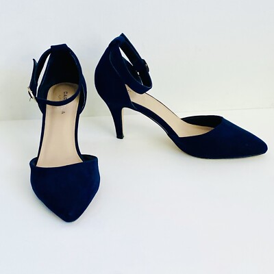 Carvela by Kurt Geiger Size 39 Dark Blue D Orsay Stilettos
