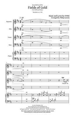 De Haske Pub. Fields Of Gold Satb