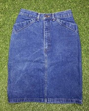Vintage 90s Gap Denim Pencil Skirt Made In USA Size 7/8 Jean