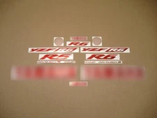 Stickers for YZF R6 custom chrome red decals graphics mirror shiny set