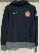 Nike Cowl Neck Hoodie Women s Large Blue
