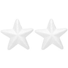 Foam Stars for DIY Arts and Craft 3.35x3.35" Polystyrene Stars Project 2 Pack