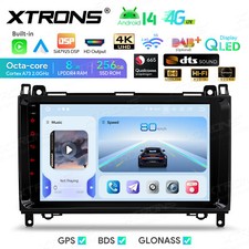 F&uuml;r Mercedes W245 W639 Vito Autoradio Android 14 GPS 8G+256G 9"QLED GPS 4K DSP