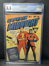 Captain Midnight #1 1942 Fawcett 1st Capt Midnight By Fawcett (3.5)