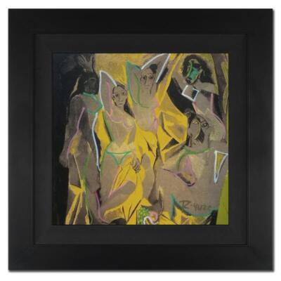 Ringo ''Les Demoiselles d'Avignon'' signed canvas original art, framed