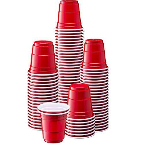 100 Count 2oz Disposable Shot Glasses Plastic Cups for Serving Snacks Condiments - Bild 1 von 6