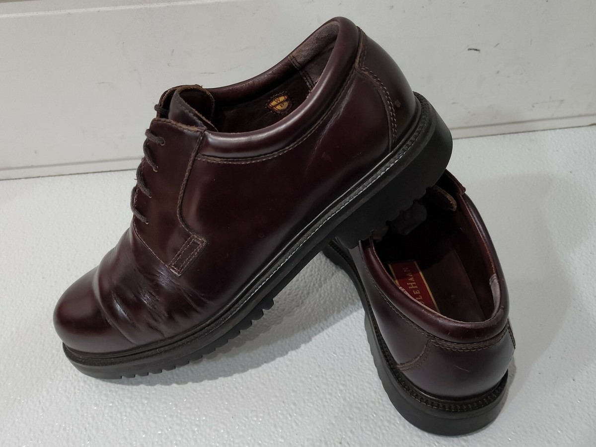 Cole Haan Country Men's Size 1/2 M Burgundy Leather Lace Up Oxford C01094